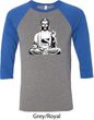 Yoga Shirt At Peace Buddha Raglan Shirt