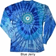 Yoga Shirt Blue Vishuddha Long Sleeve Tie Dye Tee T-shirt