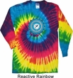 Yoga Shirt Blue Vishuddha Long Sleeve Tie Dye Tee T-shirt