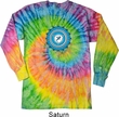 Yoga Shirt Blue Vishuddha Long Sleeve Tie Dye Tee T-shirt