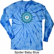 Yoga Shirt Blue Vishuddha Long Sleeve Tie Dye Tee T-shirt