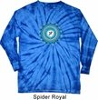 Yoga Shirt Blue Vishuddha Long Sleeve Tie Dye Tee T-shirt