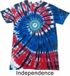 Yoga Shirt Blue Vishuddha Patriotic Tie Dye Tee T-shirt