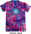 Yoga Shirt Blue Vishuddha Patriotic Tie Dye Tee T-shirt