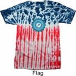 Yoga Shirt Blue Vishuddha Patriotic Tie Dye Tee T-shirt