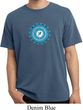 Yoga Shirt Blue Vishuddha Pigment Dyed Tee T-Shirt