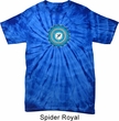 Yoga Shirt Blue Vishuddha Spider Tie Dye Tee T-shirt