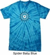 Yoga Shirt Blue Vishuddha Spider Tie Dye Tee T-shirt