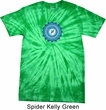 Yoga Shirt Blue Vishuddha Spider Tie Dye Tee T-shirt