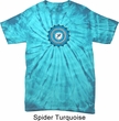 Yoga Shirt Blue Vishuddha Spider Tie Dye Tee T-shirt