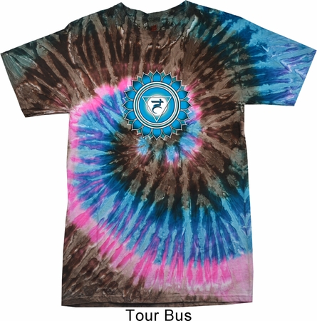Yoga Shirt Blue Vishuddha Tie Dye Tee T-shirt