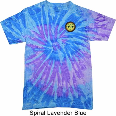 Yoga Shirt Buddha Eyes Patch Pocket Print Tie Dye Shirt