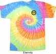 Yoga Shirt Buddha Eyes Patch Pocket Print Tie Dye Shirt