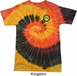 Yoga Shirt Buddha Eyes Patch Pocket Print Tie Dye Shirt
