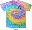 Yoga Shirt Buddha Eyes Patch Pocket Print Tie Dye Shirt
