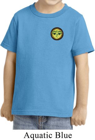 Yoga Shirt Buddha Eyes Patch Pocket Print Toddler Shirt