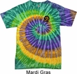 Yoga Shirt Gold AUM Patch Pocket Print Tie Dye Tee T-shirt
