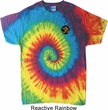 Yoga Shirt Gold AUM Patch Pocket Print Tie Dye Tee T-shirt