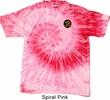 Yoga Shirt Gold AUM Patch Pocket Print Tie Dye Tee T-shirt