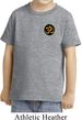 Yoga Shirt Gold AUM Patch Pocket Print Toddler Tee T-Shirt