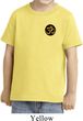 Yoga Shirt Gold AUM Patch Pocket Print Toddler Tee T-Shirt