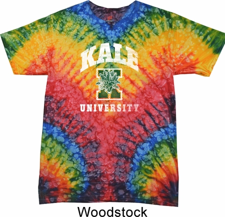Yoga Shirt Kale University Darks Tie Dye Tee T-shirt