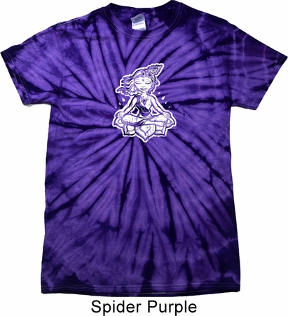 Yoga Shirt Krishna Spider Tie Dye Tee T-shirt