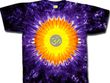 Yoga Shirt OM Symbol Meditation Purple Sun Tie Dye Tee