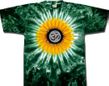 Yoga Shirt OM Symbol Meditation Sunflower Tie Dye Tee Shirt