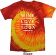 Yoga Shirt Wine Love Yoga Tie Dye Shirt