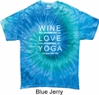 Yoga Shirt Wine Love Yoga Tie Dye Shirt
