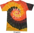 Yoga Shirt Wine Love Yoga Tie Dye Shirt