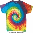 Yoga Shirt Wine Love Yoga Tie Dye Shirt