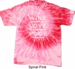 Yoga Shirt Wine Love Yoga Tie Dye Shirt