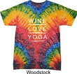 Yoga Shirt Wine Love Yoga Tie Dye Shirt