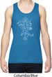 Yoga Sketch Ganesha White Print Dry Wicking Tank Top