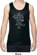 Yoga Sketch Ganesha White Print Dry Wicking Tank Top