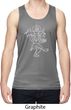 Yoga Sketch Ganesha White Print Dry Wicking Tank Top