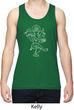 Yoga Sketch Ganesha White Print Dry Wicking Tank Top