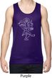 Yoga Sketch Ganesha White Print Dry Wicking Tank Top