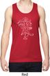 Yoga Sketch Ganesha White Print Dry Wicking Tank Top