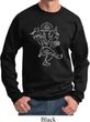 Yoga Sweatshirt Sketch Ganesha White Print Sweat Shirt
