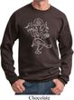 Yoga Sweatshirt Sketch Ganesha White Print Sweat Shirt