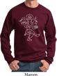Yoga Sweatshirt Sketch Ganesha White Print Sweat Shirt