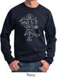 Yoga Sweatshirt Sketch Ganesha White Print Sweat Shirt