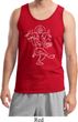 Yoga Tank Top Sketch Ganesha White Print Tanktop