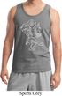 Yoga Tank Top Sketch Ganesha White Print Tanktop