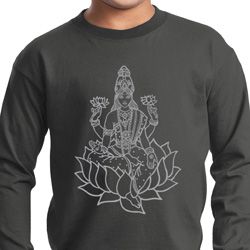 Yoga Tara Sketch Kids Long Sleeve Shirt