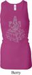 Yoga Tara Sketch Ladies Longer Length Racerback Tank Top