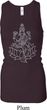 Yoga Tara Sketch Ladies Longer Length Racerback Tank Top